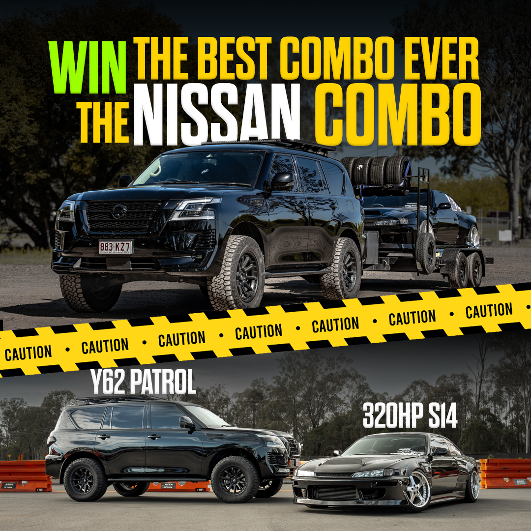 Ultimate Nissan Bundle 2021 Nissan Patrol Y62 + 320HP Nissan S14 + Tilt Trailer