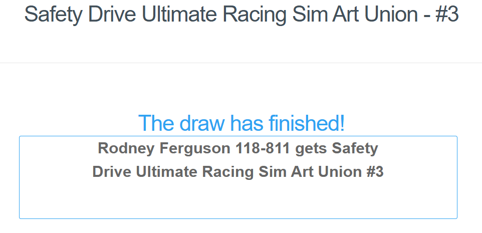 VR Racing Simulator Charity Art Union #3 SimRigs $45,000 Racing Sim or $20k Cash